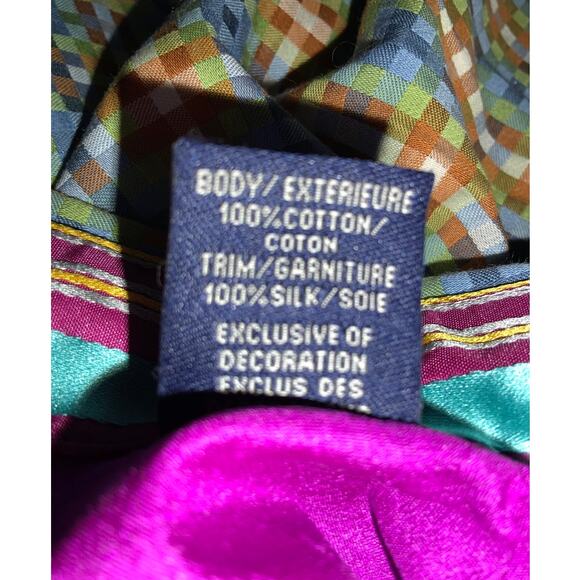 Limited Robert Graham Green, Blue, & Orange Checkered Button-Up - Medium - Picture 4 of 7